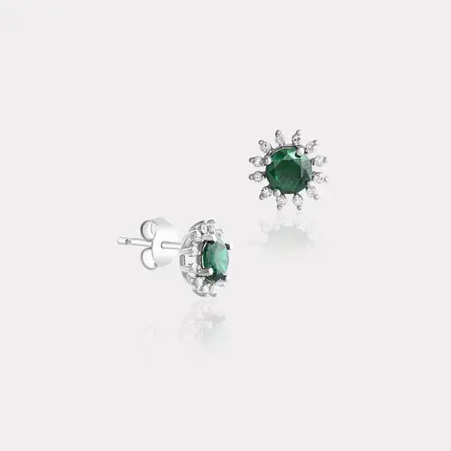 Taş Detaylı Altın Küpe | 5.14 Gram | 14 Ayar